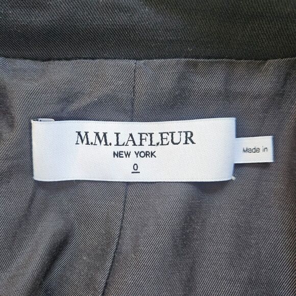 MM LAFLEUR The Hyo Jacket Everyday Twill Night Navy Blue Size 0 - Picture 11 of 13